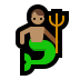 🧜🏽‍♂️ merman: medium skin tone display on Windows